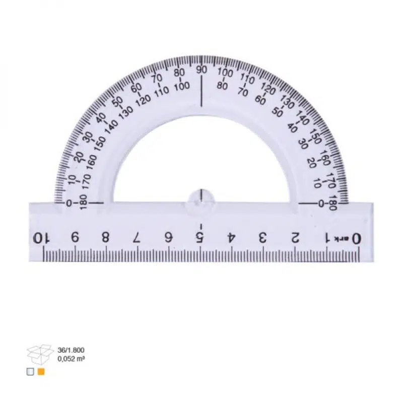 Şeffaf Gönye 16 cm x 45 Derece 5 Adet 