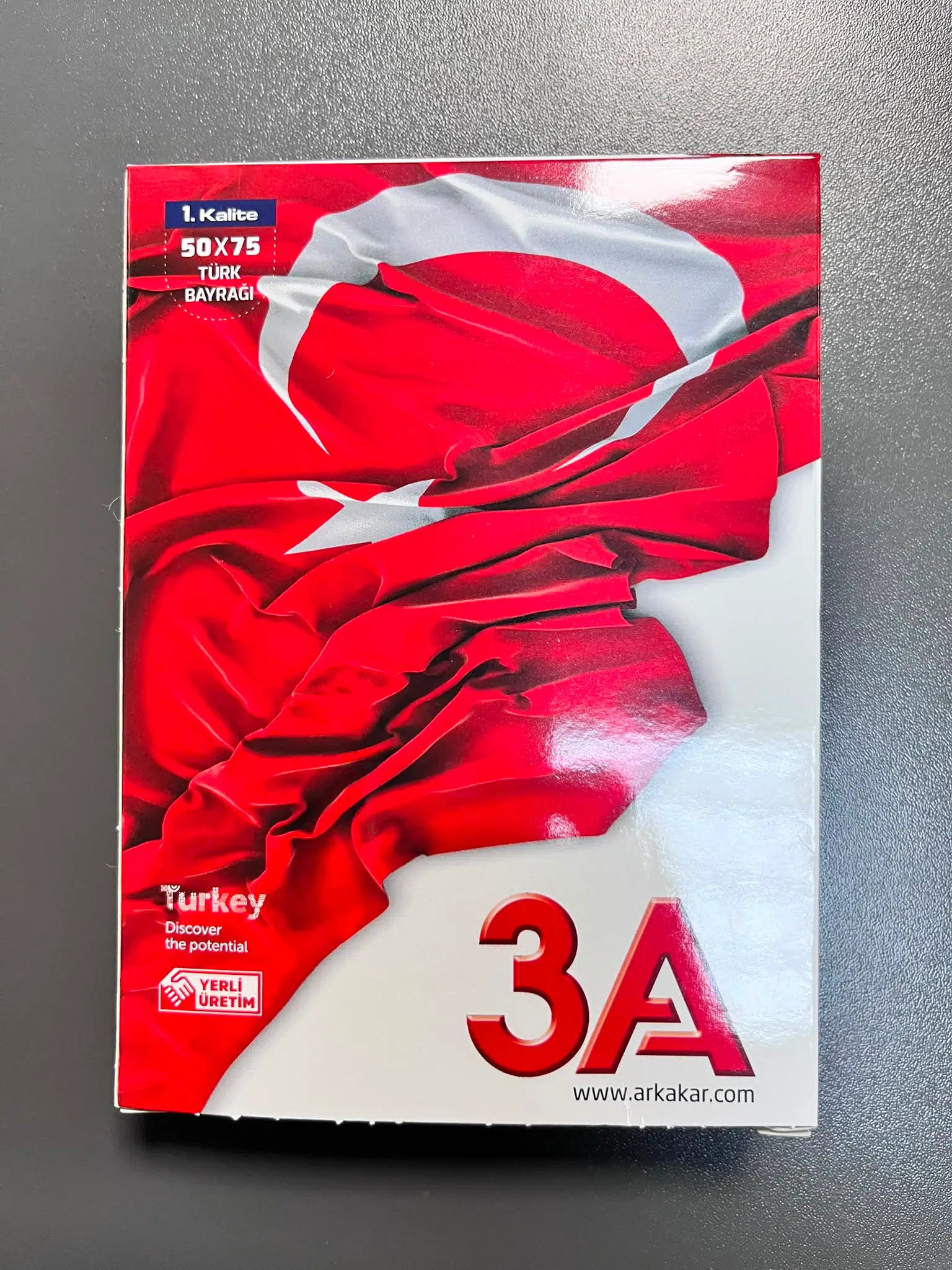 50x75 cm Türk Bayrağı Balkon, Ev, Ofis, Okul ve Resmi Günler İçin Dayanıklı Kumaş Bayrak