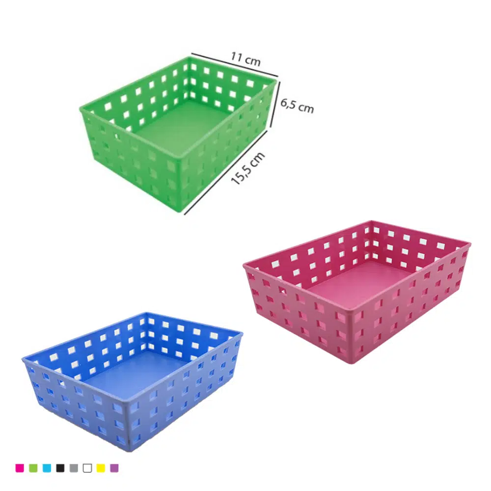 Çok Amaçlı Organizer Sepet Ofis, Mutfak, Banyo Düzenleyici 155x110x65 mm
